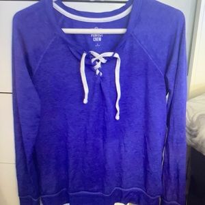 Medium Blue Long Sleeve shirt.